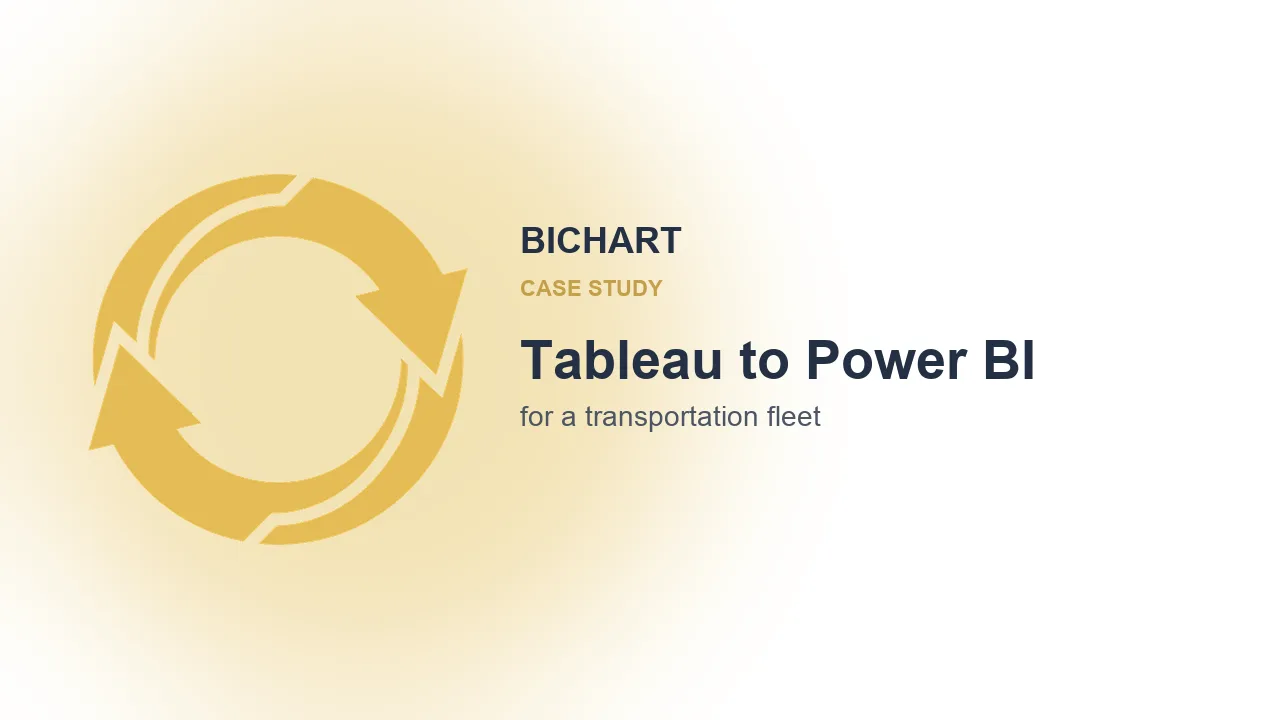 BIChart Case Study: Tableau to Power BI for a Transportation Fleet